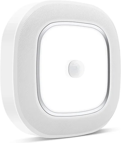 Vista 10 de WhitePoplar Luz de armario, luz de techo LED con sensor de movimiento a batería, 300LM para interiores, inalámbrica, para pasillo, garaje, escalera