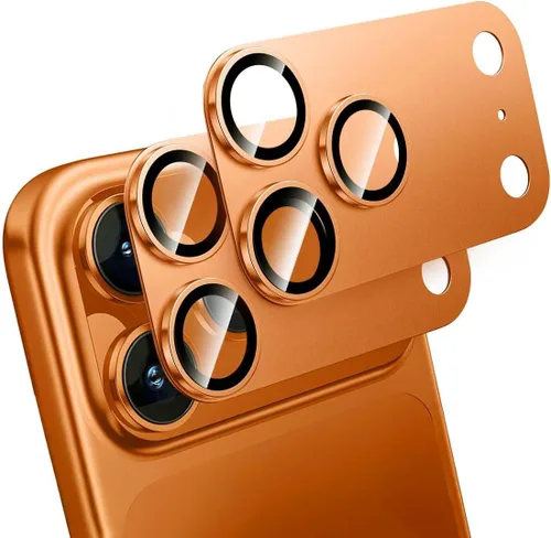 Vista 10 de T Tersely Paquete de 2 protectores de lente de cámara diseñados para iPhone 14 Pro/iPhone 14 Pro Max, protector de cámara de metal de aleación