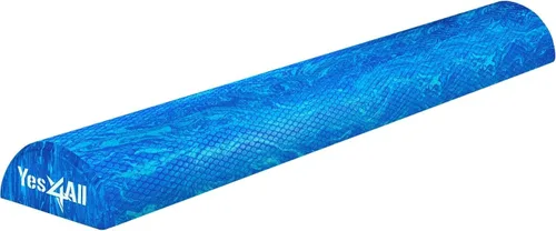 Vista 11 de Yes4All Rodillo de espuma firme de EVA para estiramiento, medio rodillo de espalda de yoga para masaje muscular para pilates, yoga, equilibrio