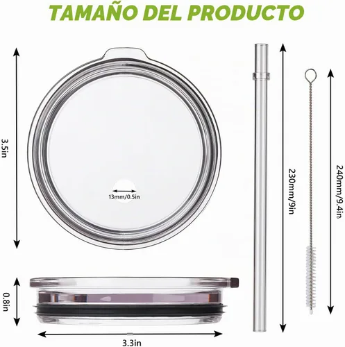 Vista 3 de Vaso de 20 onzas, tapas de repuesto para YETI 16oz pinta/20oz/24oz/25oz