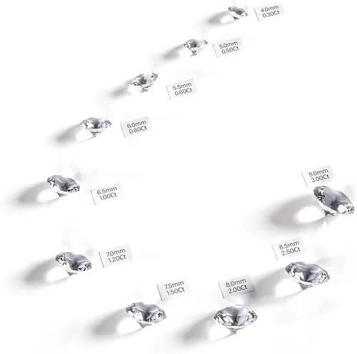 Vista 3 de TAHOR Hermosas piedras sueltas de moissanita auténticos diamantes sueltos de imitación D incoloros de 0.3-3CT con claridad VVS para la fabricación