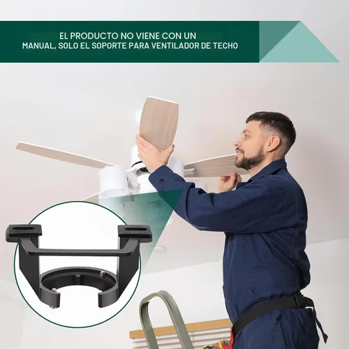 Vista 5 de 1 soporte de montaje para ventilador de techo para toldo de catedral, sin