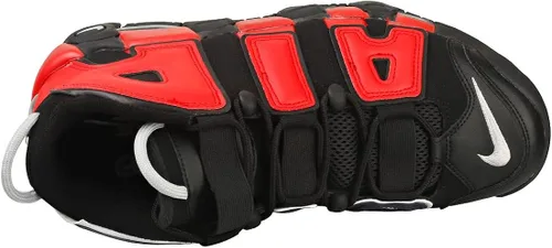 Vista 8 de Nike Air More Uptempo tenis de piel blancasnegras para hombre