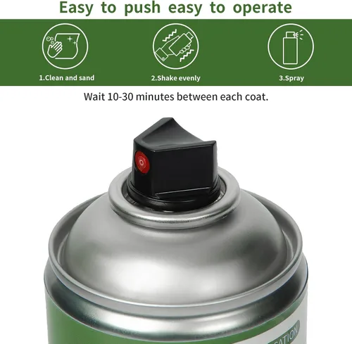 Vista 4 de Pintura en aerosol negra para bañera y azulejos 450ml*2 Pack, papel tapiz para baño, pintura en aerosol para azulejos de cerámica, vidrio, ventanas