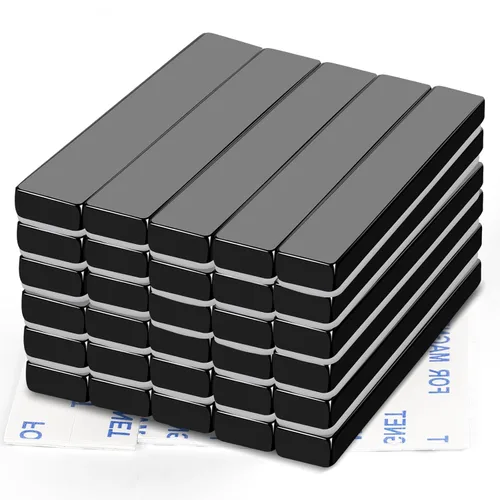 Vista 14 de MIKEDE -Imanes de neodimio y tierras raras pequeños y resistentes con forma de barra rectangular, para refrigerador, pizarra, almacenamiento