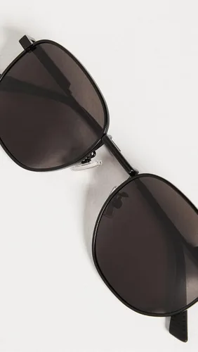 Vista 3 de Bottega Veneta Gafas de sol redondas de metal completo para mujer
