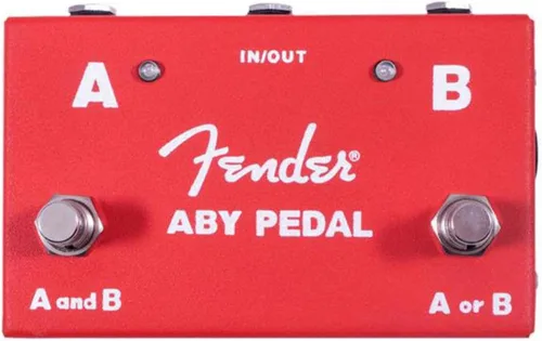 Vista 4 de Fender ABY Pedal Pedal de Cambio, Rojo