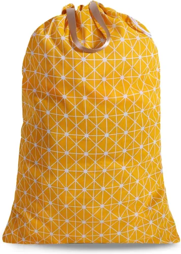 Vista 14 de Bolsa de lavandería extra grande con cordón y asa, bolsa de ropa sucia de viaje resistente para lavandería y hogar, forro duradero para cesta