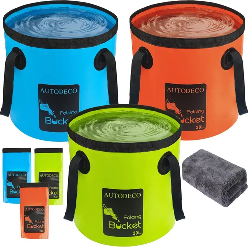 Vista 8 de Cubo plegable Contenedor de 5 galones Cubo de agua plegable Lavabo portátil