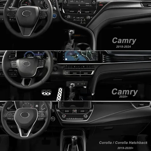 Vista 2 de CKE Para Toyota Camry Corolla Avalon - Cubierta de palanca de cambios Carbono