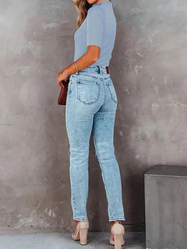 Vista 4 de REORIA Leotardos básicos de manga media con cuello alto falso para mujer, estilo casual, de punto acanalado