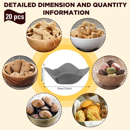 Vista 2 de Uiifan Juego de 20 soportes para cuencos de microondas para platos de sopa y comida caliente, aptos para microondas, soportes para ollas, multiusos
