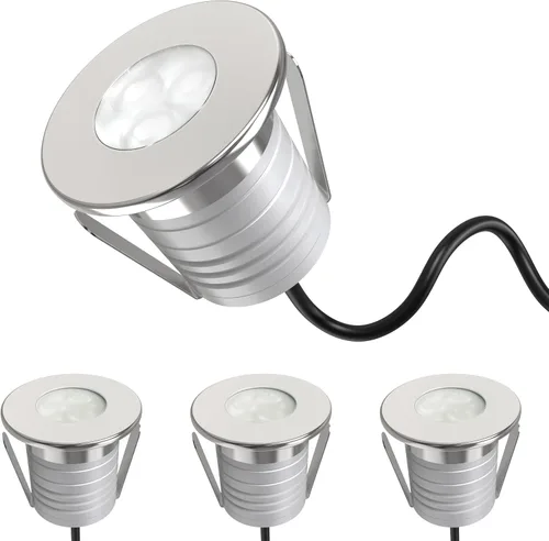 Vista 11 de luces subacuáticas de la piscina de 3W LED, luz del estanque IP68 12V Iluminación azul.