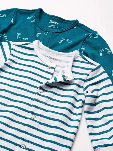 Vista 11 de Hanes Ultimate Baby - Trajes para dormir y jugar (2 unidades), para bebés, flexibles