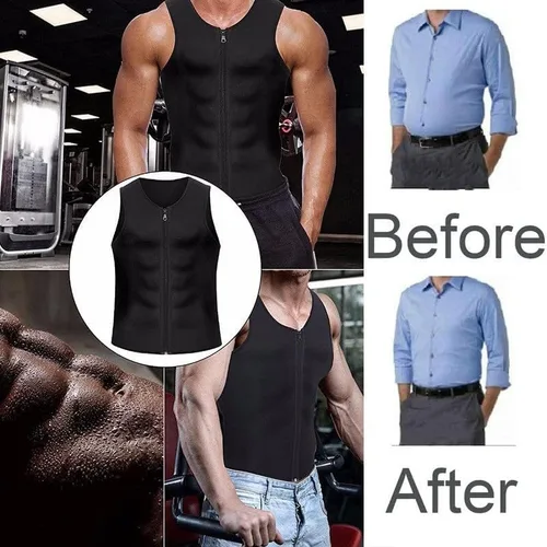 Vista 5 de Manson Ginecomastia Compress - Chaleco de compresión de ginecomastia para hombre, camiseta sin mangas de compresión de ginecomastia