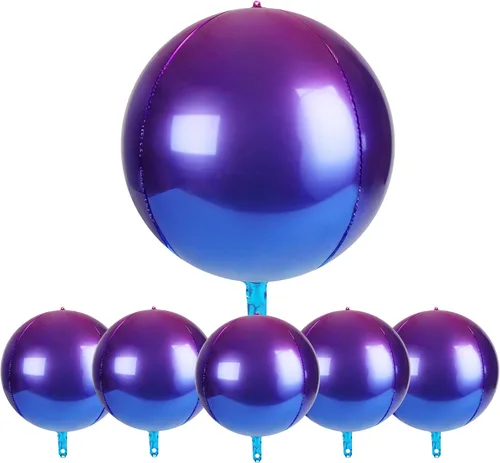 Vista 11 de Globos metálicos grandes de oro rosa de 15 pulgadas, paquete de 6 globos de tereftalato de polietileno, guirnalda de globos, globos de aluminio