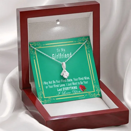 Vista 2 de Collar de regalo para novia, regalos de prometido para ella, collar para mi futura esposa, joyería de alma gemela para mujer