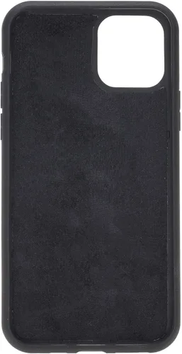 Vista 8 de HARDISTON Funda de piel auténtica hecha a mano compatible con iPhone 11 Pro de 5.8 pulgadas, funda magnética desmontable con tarjeteros - bordes