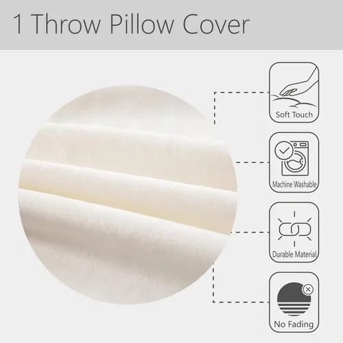 Vista 5 de Erosebridal Funda de almohada de hojas de palmera de 16 x 16 pulgadas, funda de almohada con plantas botánicas tropicales para niños, adolescentes