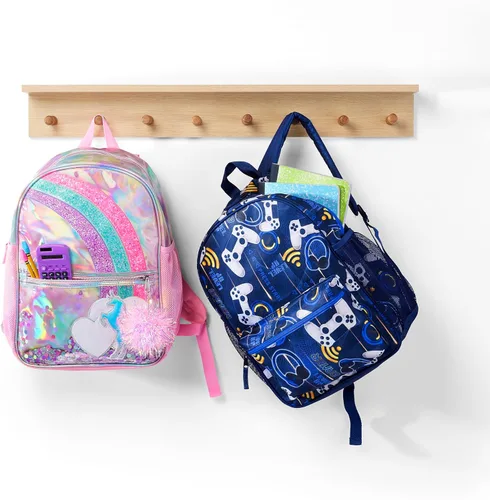 Vista 2 de The Children's Place Mochila preescolar unisex para niños y niñas, Confeti de unicornio, Mochila preescolar para niños y niñas