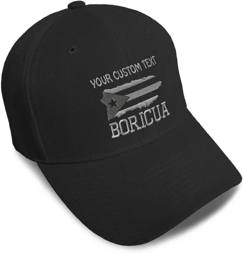 Vista 28 de Gorras de béisbol personalizadas para hombres y mujeres, bordadas con mapa de la isla de Puerto Rico, bandera C, sombreros de béisbol para hombre