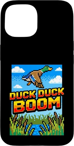 Vista 6 de Funny Duck Hunting Pixel Art Retro Gamer 8-Bit Arcade Boom Caso para iPhone 16