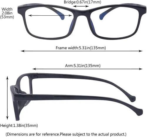 Vista 5 de Gafas de bloqueo de luz azul para adolescentes, antifatiga ocular, protección UV, gafas para juegos de computadora de 7 a 15 años
