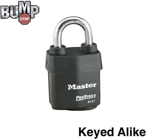Vista 2 de Master Lock - Un (1) candado de alta seguridad serie Pro 6121NKA con tecnología BumpStop