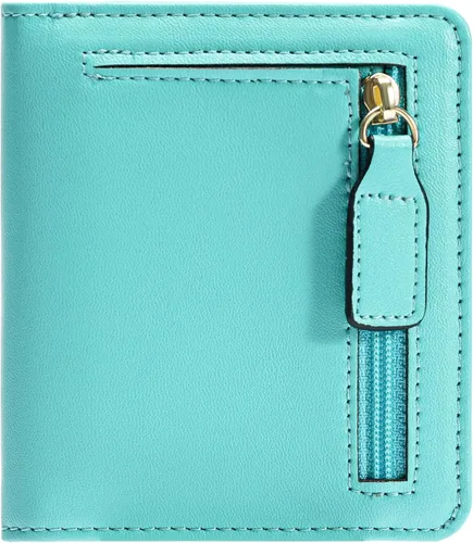 Vista 10 de Gostwo Cartera pequeña para mujeres, portador de tarjetas de crédito delgado bifold, billetera compacta de efectivo con bloqueo RFID, billeteras