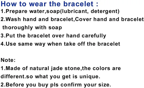 Vista 7 de Pulsera de jade natural para mujer, estilo clásico, retro, chino, jade, con certificado y caja de regalo