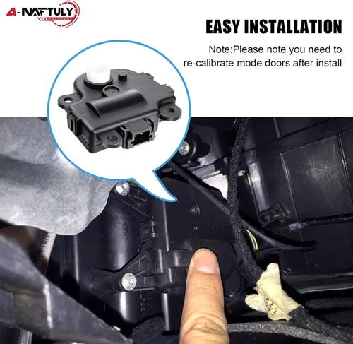 Vista 3 de 2 piezas de actuador de puerta de mezcla HVAC compatible con Chevy Impala 2004-2013 Corvette Malibu Buick Pontiac - Motor de puerta de mezcla