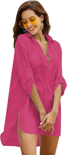 Vista 2 de Ekouaer Vestido de playa para mujer, traje de baño, traje de baño