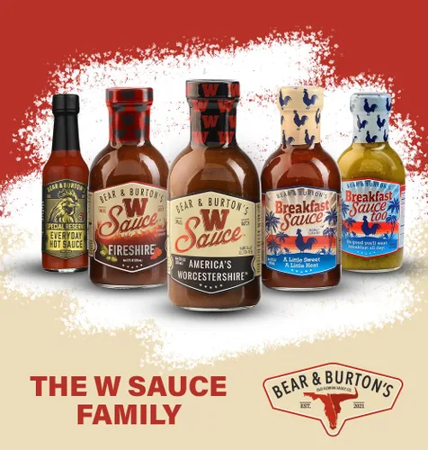 Vista 6 de Bear and Burtons W Sauce Mezcla distintiva de salsa Worcestershire Perfecta para bistecs, aderezos y marinadas 12 onzas - Paquete de 2