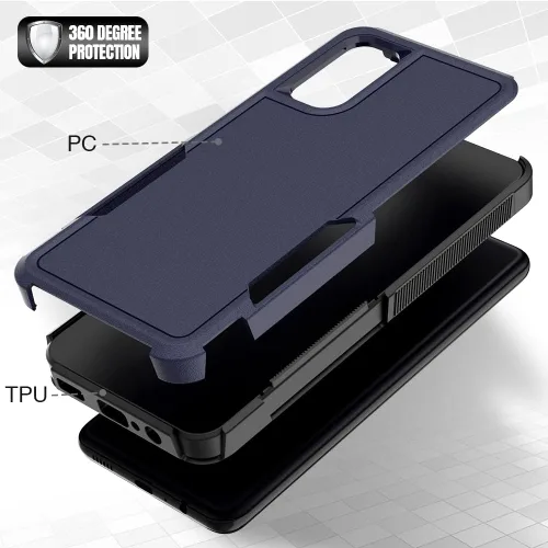 Vista 4 de Funda para Galaxy A13 4G (2022), funda para Galaxy A13 5G (2021), antideslizante, resistente a los golpes, protección resistente al polvo, a prueba