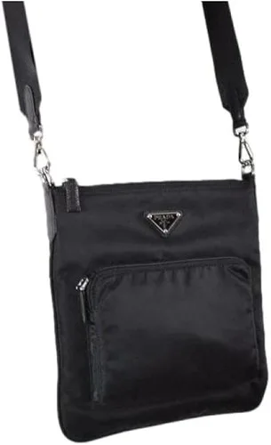 Vista 3 de Prada Bolso bandolera unisex de nailon Tessuto negro medio Negro