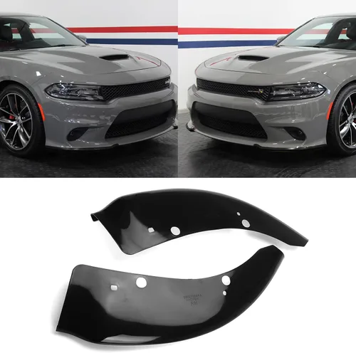 Vista 7 de Protector divisor de labios para parachoques delantero de reemplazo para Dodge Charger Scat Pack/SRT modelos 2015-2024 2025 y GT/RT/SCAT modelos