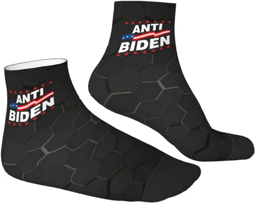 Vista 3 de GDJF Impeach Anti Biden Ankle Socks Winter Low Cut Sports Warm Comfort Breathable Casual Socks For Mens And Womens (13)