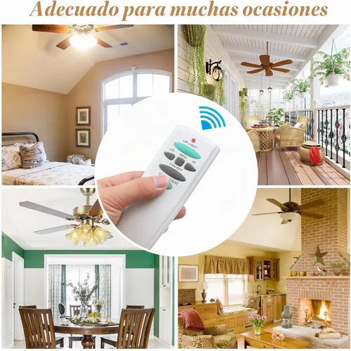 Vista 3 de Control remoto UC7078T para ventilador de techo con luz hacia arriba hacia