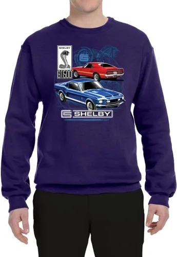 Vista 3 de Wild Bobby Shelby GT 500 Cobra Ford Motors - Regalo oficial para hombres, automóviles y camiones, sudadera unisex con cuello redondo