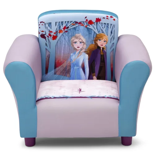 Vista 5 de Delta Children Juego de mesa y silla para niños con almacenamiento (2 sillas incluidas), ideal para artes, manualidades y silla tapizada, madera