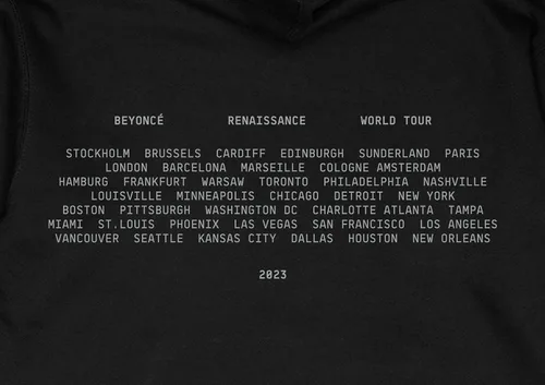Vista 4 de Beyoncé Sudadera con capucha oficial de Renaissance World Tour en Air
