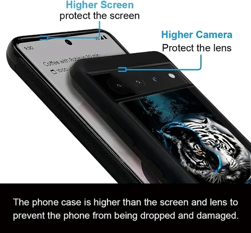 Vista 484 de Compatible con Google Pixel 4A 5G Mobile Case Creative Acrylic Panel trasero Silicona Protección Grip especialmente diseñado para Google Pixel 4A 5G