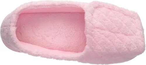 Vista 5 de MUK LUKS - Zapatilla de pie para mujer con punta abierta ajustable, rosa