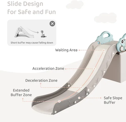 Vista 5 de Sofá deslizante interior para bebés y niños pequeños de Duke Baby, para niños de 1 a 3 años, accesorio adicional de sofá deslizante para cama Nugget
