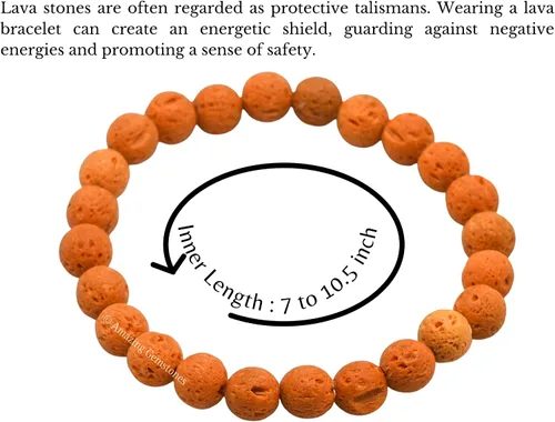 Vista 314 de Amazing Gemstone Crystal Bracelet for Women Men's Gifts - Protection Healing Crystal Bracelet - 8mm Gemstone Beaded Stretchable Bracelet Pulseras
