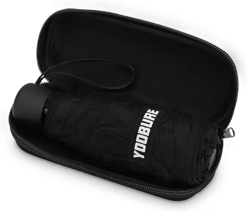 Vista 3 de Yoobure Small Mini Umbrella with Case Light Compact Design Perfect for Travel Lightweight Portable Parasol Outdoor SunRain Umbrellas