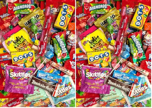 Vista 9 de Mezcla de caramelos de piñata, paquete surtido de dulces variados, 2 libras, envueltos individualmente, mezcla de piñata, caramelos ácidos, chicles