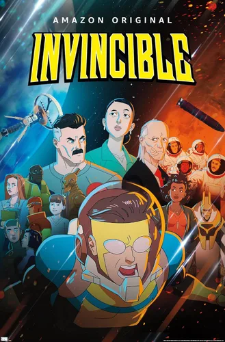 Vista 9 de Trends International Invincible - Póster de pared de una hoja, 14.72 x 22.37 pulgadas, versión enmarcada de madera de granero