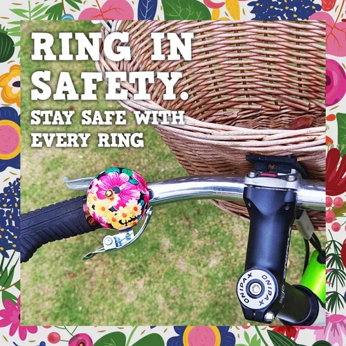 Vista 3 de ONIPAX Campana de bicicleta clásica ruidosa y nítida para bicicleta de crucero, bicicleta de playa para mujeres