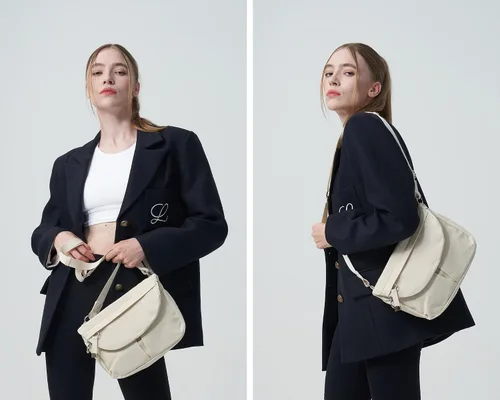 Vista 2 de Bolso cruzado para mujer, bolsa de festival para toda la noche, con correa ajustable, bolso de nailon para viajes, trabajo, casual, al aire libre